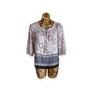 DR2 blouse top long sleeve petite small